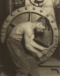 Mechanic and Steam Pump by Lewis W. Hine