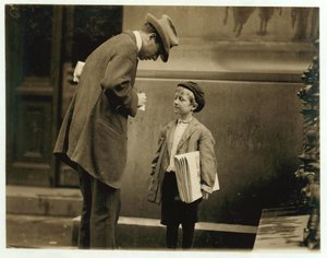 8 Year Old Newsboy Michael McNelis, Who
