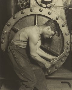 Mechanic and Steam Pump by Lewis Wickes Hine