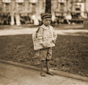 Portrait of a Newspaper seller