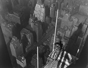 Raising the Mast, The Empire State Building, 1939 by Lewis Wickes Hine