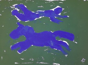 Abstract Horse and Runner by Li Gessbo