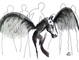 Winged Dream Horse by Li Gessbo