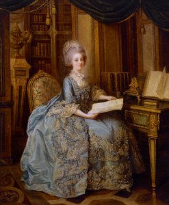 La Petite Reine or Portrait of Madame Sophie by Lié Louis Périn Salbreux