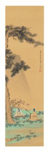 Two Musicians by Li Wenyuan