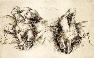 Studies of a Sleeping Woman by Liberale da Verona