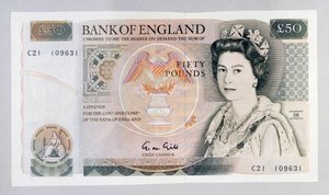 50 pound banknote by Unbekannt Unbekannt