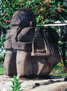 Anthropomorphic Tiki Sculpture, Papeete, Tahiti by Unbekannt Unbekannt