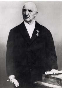 Anton Bruckner (1824-96) (b/w photo)