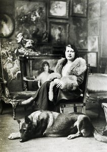 Emilia Cardona Boldini in the Falconiera in 1931, wife of Giovanni Boldini by Unbekannt Unbekannt