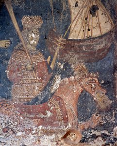 Fresco in Church in Deliana, Crete, Greece