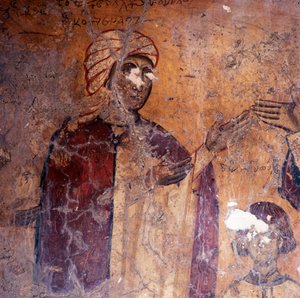 Fresco in Church in Kandanos, Crete, Greece by Unbekannt Unbekannt