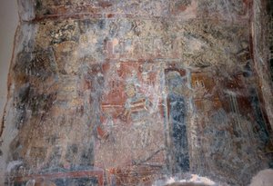 Fresco in Church of Michael Archangel, Kantanos, Crete, Greece by Unbekannt Unbekannt