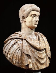 Marble bust of emperor Costanzo by Unbekannt Unbekannt