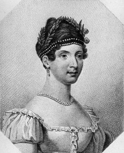 Portrait of Angelica Catalani, Italian soprano, engraving