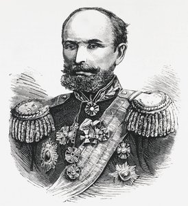 Portrait of General Oklobjio, Russian commander in the Caucasus, Russian-Turkish war by Unbekannt Unbekannt