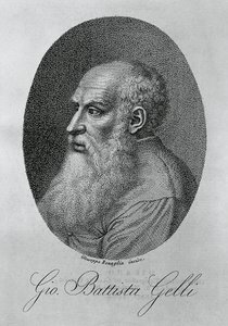 Portrait of Giovan Battista Gelli (1498-1563), Italian philosopher, writer, and scholar, by Giuseppe Benaglia (ca 1796-ca 1830) by Unbekannt Unbekannt