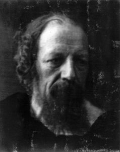 Portrait of the poet Alfred Lord Tennyson