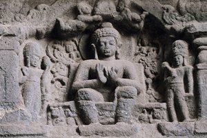 Relief Depicting Buddha, Karla Caves, Maharashtra, India, 2nd Century by Unbekannt Unbekannt