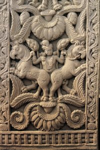 Relief on the Western Entrance, Great Stupa, Sanchi