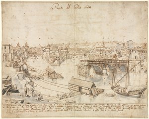 Eighteen Views of Rome: The Ponte Rotto by Lievin Cruyl