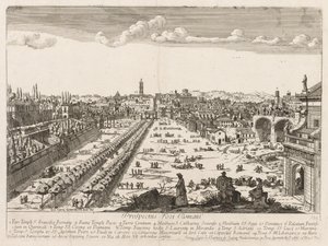 Foro Romano from Prospectus Locorum Urbis Romae Insignium, 1666 by Lievin Cruyl
