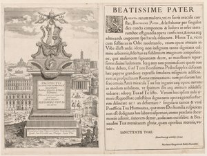 Frontispiece from Prospectus Locurum Urbis Romae Insignium by Lievin Cruyl