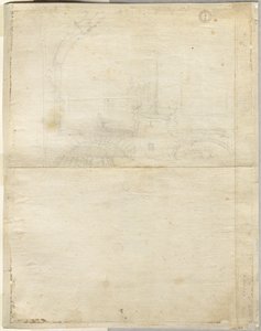 Sketch for San Giovanni in Laterano (verso) by Lievin Cruyl