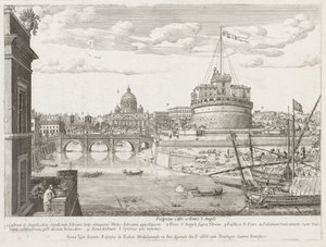 St. Angelo from Prospectus Locurum Urbis Romae Insignium by Lievin Cruyl