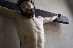 Christ on the Cross (detail) by Ligier Richier