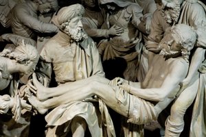 The Entombment and the swoon of the Virgin by Ligier Richier