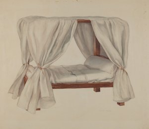 Doll Bed, c. 1937 by Lillian Causey