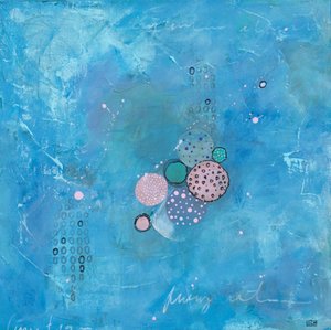 Modern Aqua Circles