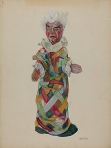 Clown Hand Puppet by Lillian Stahl