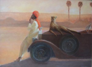 Cheetah on the Bonnet