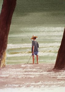 Henry Fishing by Lincoln Seligman