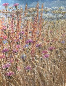 Scabious and Docks by Lincoln Seligman