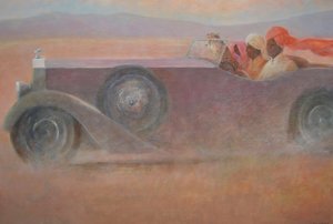 Three + Cheetah in a Rolls by Lincoln Seligman