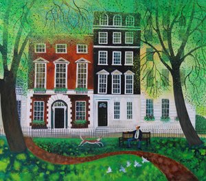 Relaxing in Berkley Square 2016 by Lisa Graa Jensen