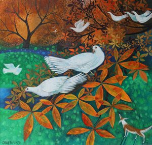 White Doves, 2016 by Lisa Graa Jensen