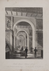 British Museum, Holborn, c.1850 by Llewellyn (after) Jewitt
