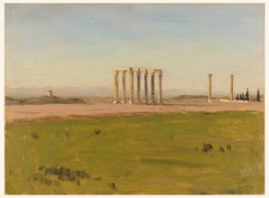 Study of the Ruins of the Temple of Olympian Zeus