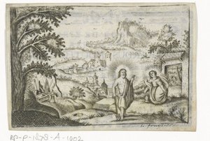 Christ Appears to Mary Magdalene by Lodewijk Joseph Fruytiers