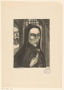 Corsican Woman by Lodewijk Schelfhout (signed by artist)