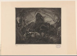 Hill Landscape with Trees by Lodewijk Schelfhout (signed by artist)