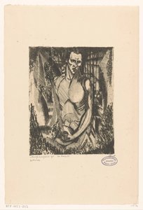 Musician by Lodewijk Schelfhout (signed by artist)