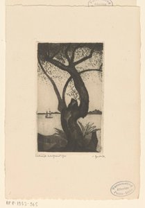 Olive Tree in Corsica by Lodewijk Schelfhout (signed by artist)