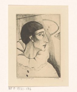 Pierrot IV by Lodewijk Schelfhout (signed by artist)