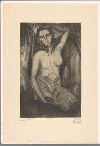 Seated Woman by Lodewijk Schelfhout (signed by artist)