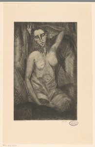 Seated Woman by Lodewijk Schelfhout (signed by artist)